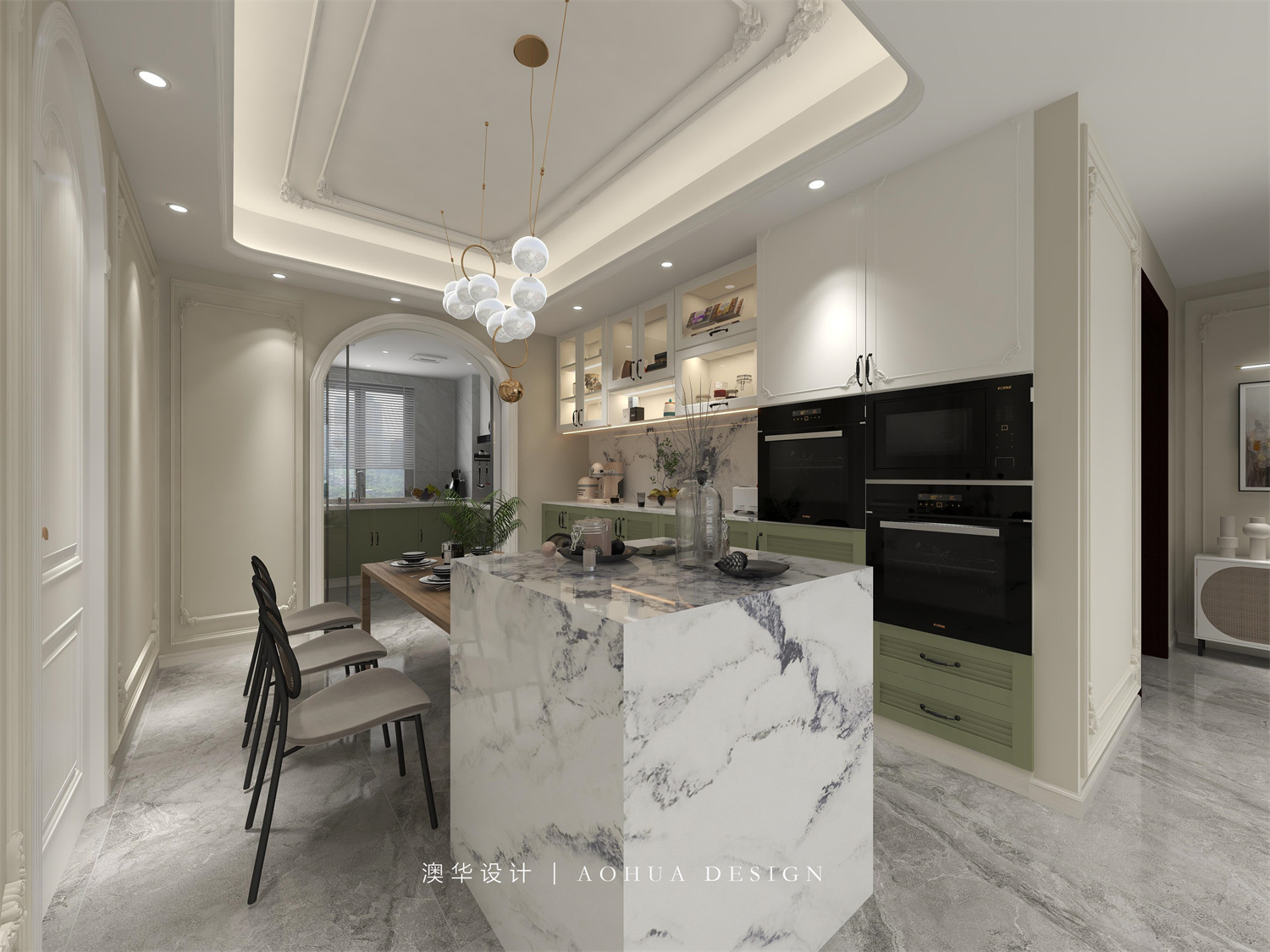 金地悅江時代-朗灣區,法式,武漢裝修