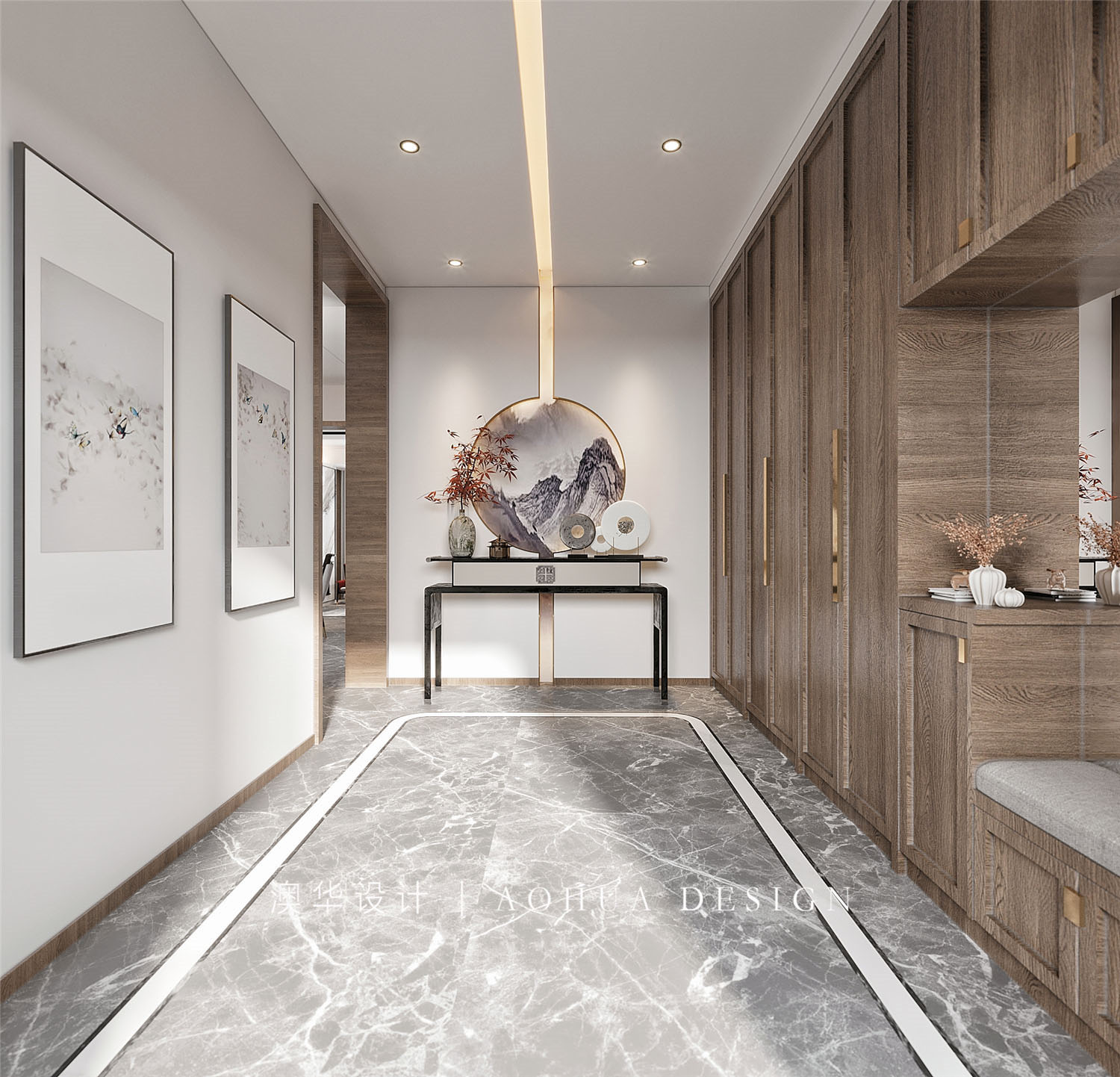 聯投半島,新中式,武漢裝修設計,武漢裝修