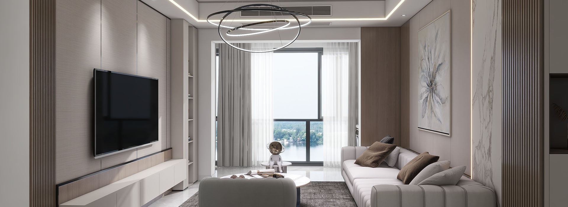 融創(chuàng)玖璽臺130㎡現(xiàn)代都市風(fēng)