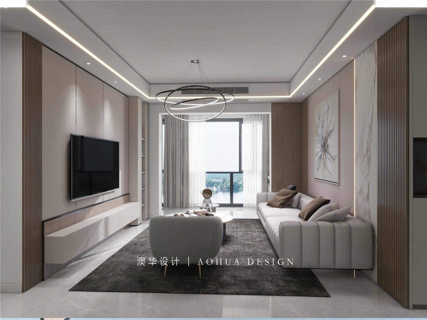 融創(chuàng)玖璽臺130㎡現(xiàn)代都市風(fēng)