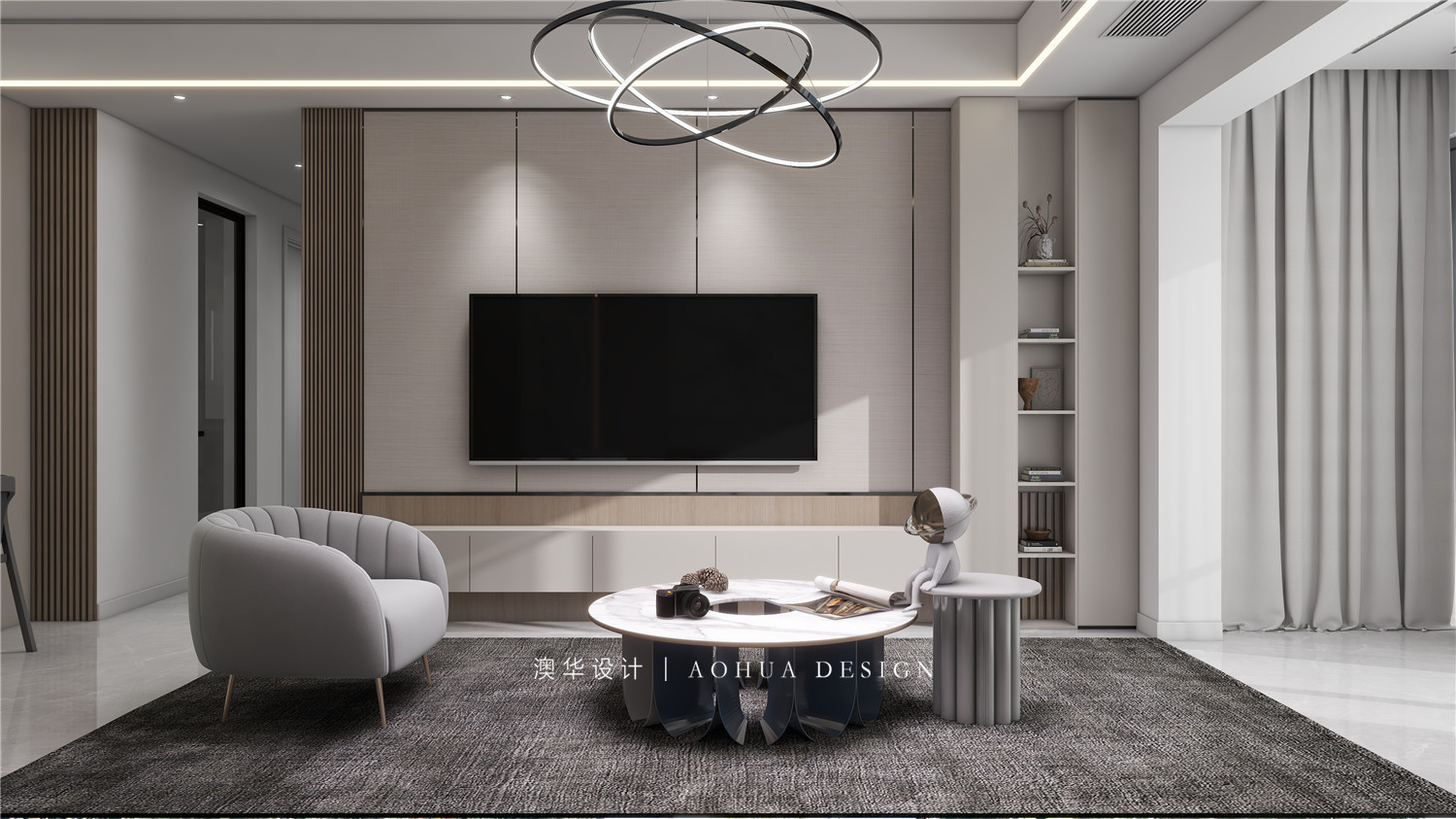 融創(chuàng)玖璽臺130㎡現(xiàn)代都市風(fēng)