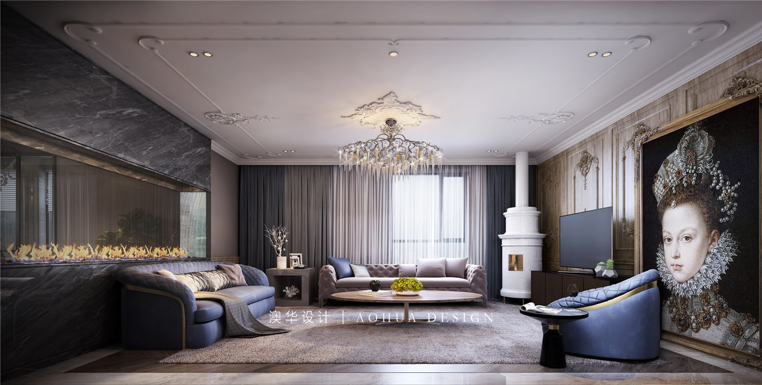 怡景江南360㎡現代法式+新中式