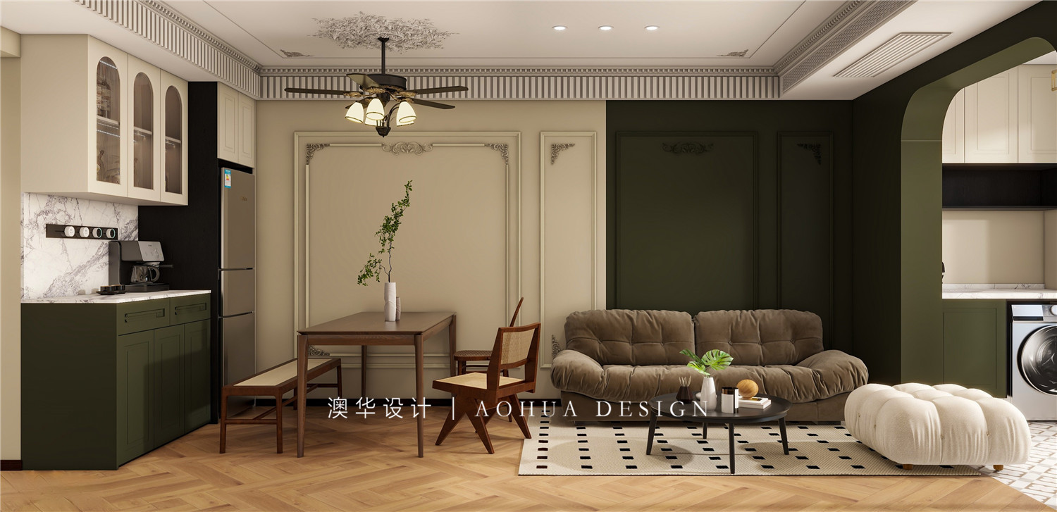 金域藍灣78㎡中古風