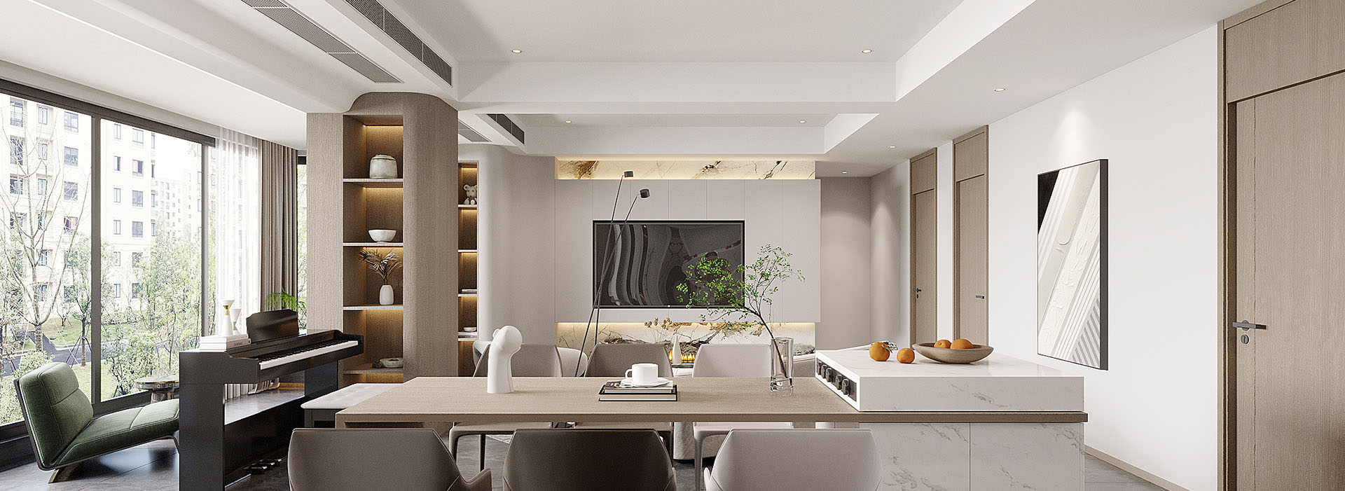 華潤昆侖御142㎡現代