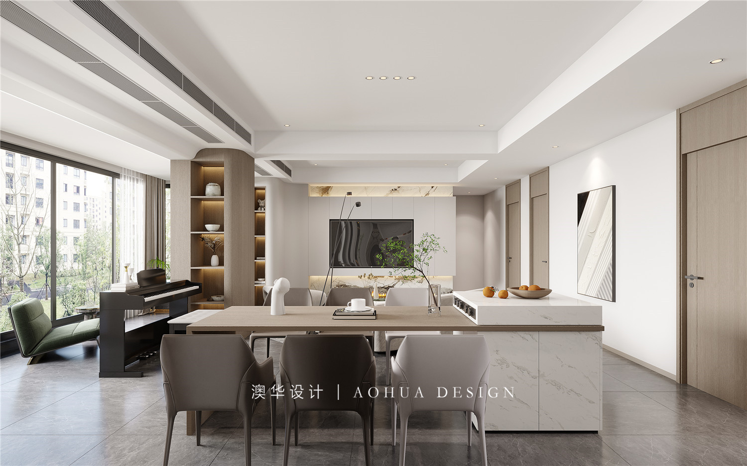 華潤昆侖御142㎡現代