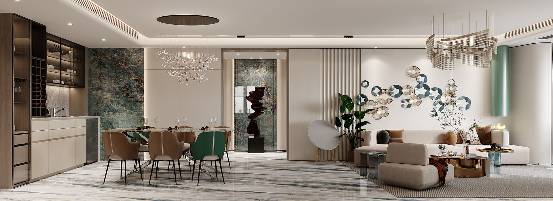 聯投江南岸170㎡輕奢風