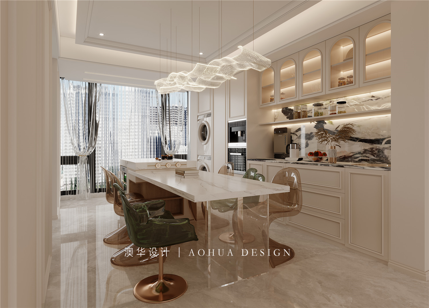 七星四季花園裝修,輕法式風格