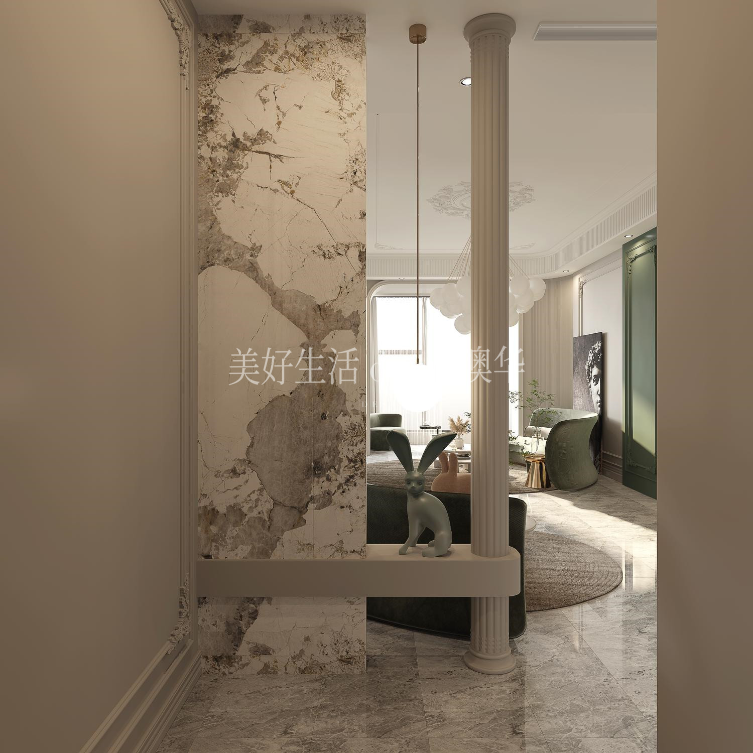 龍湖春江彼岸,簡約法式,武漢裝修,武漢室內(nèi)設(shè)計(jì)