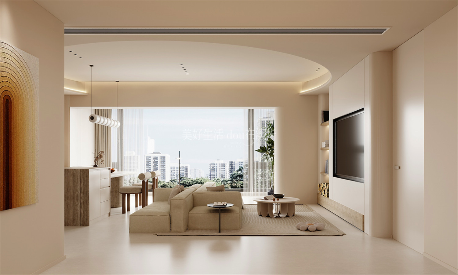 濱江金茂府裝修效果圖,武漢室內設計,武漢裝修設計