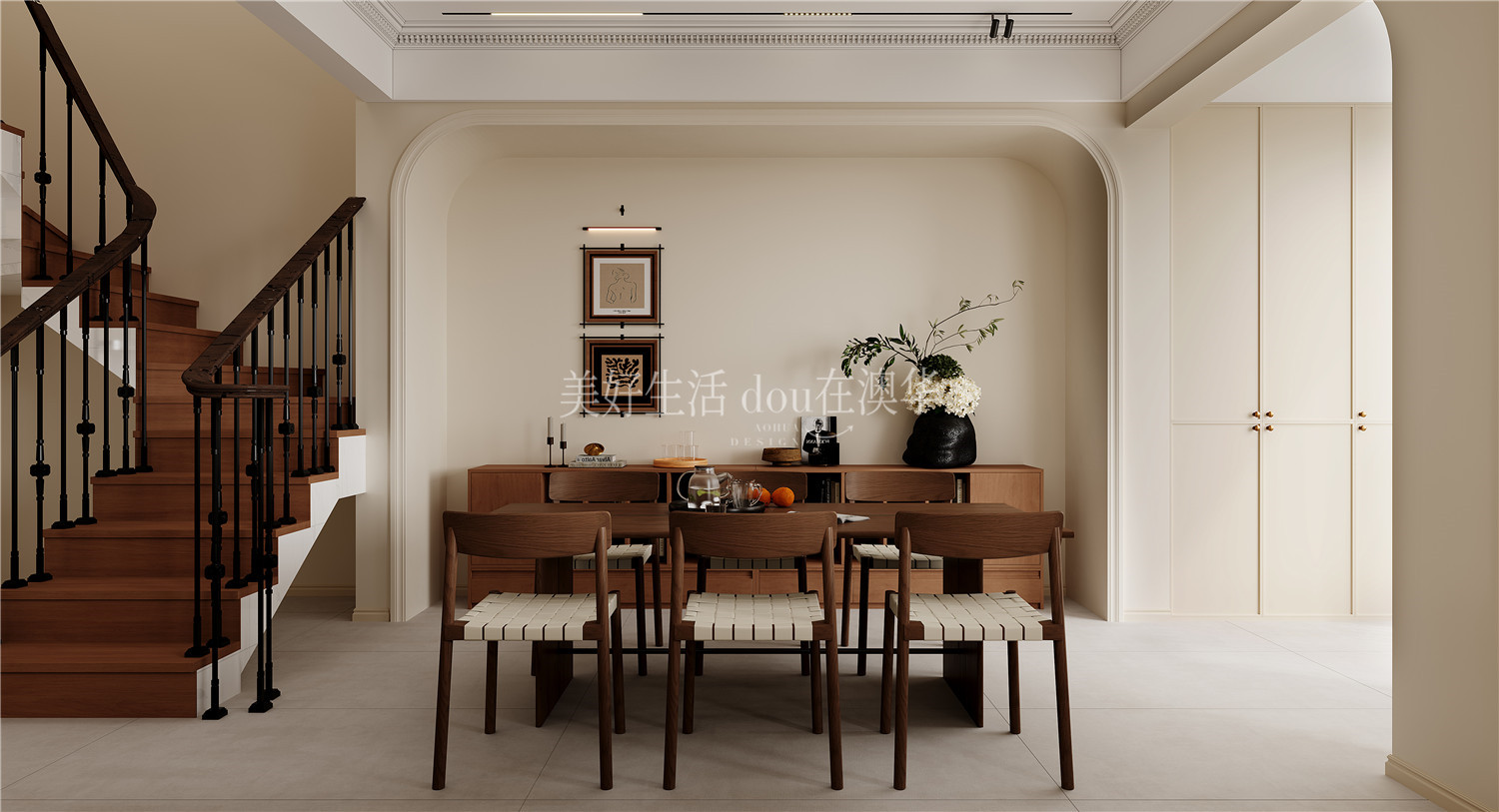 聯投光谷瑞園裝修效果圖,法式中古,武漢室內設計