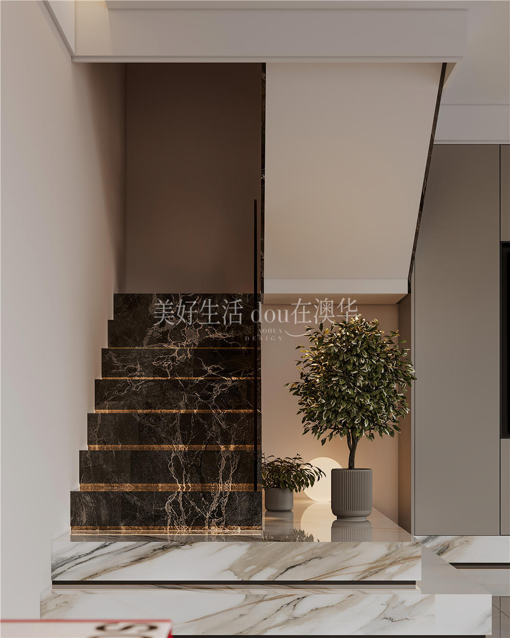 華僑城歡樂天際裝修效果圖,意式極簡,武漢室內(nèi)設計