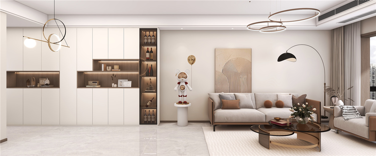 招商一江璟城裝修,現(xiàn)代簡約