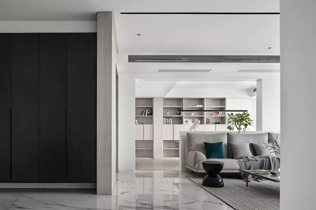 現(xiàn)代簡約黑白灰,武漢裝修設計