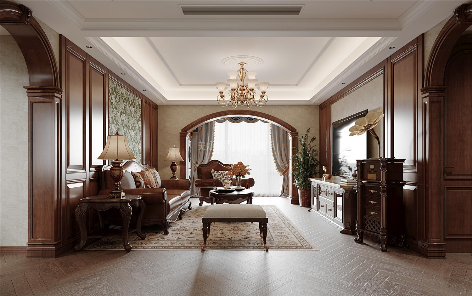 美式復(fù)古,武漢舊房翻新