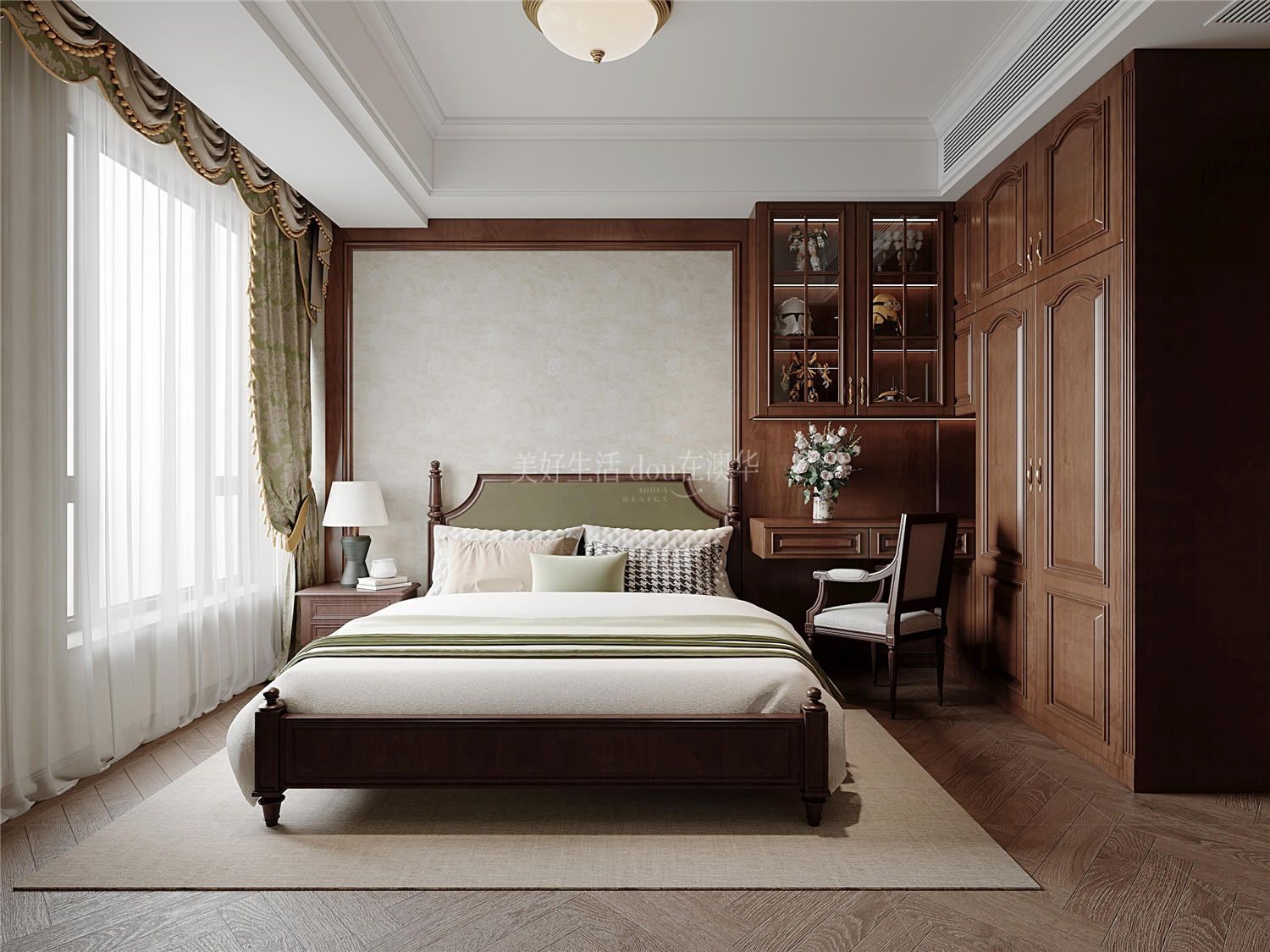 金地圣愛(ài)米倫裝修,美式復(fù)古