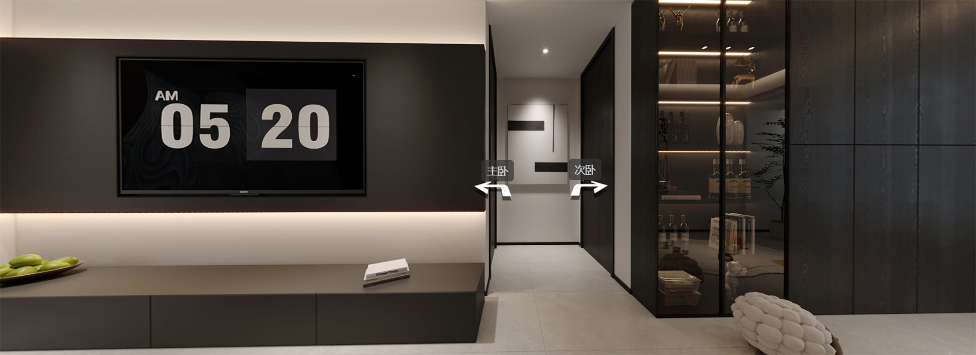 紅橋城裝修,黑白極簡風(fēng)