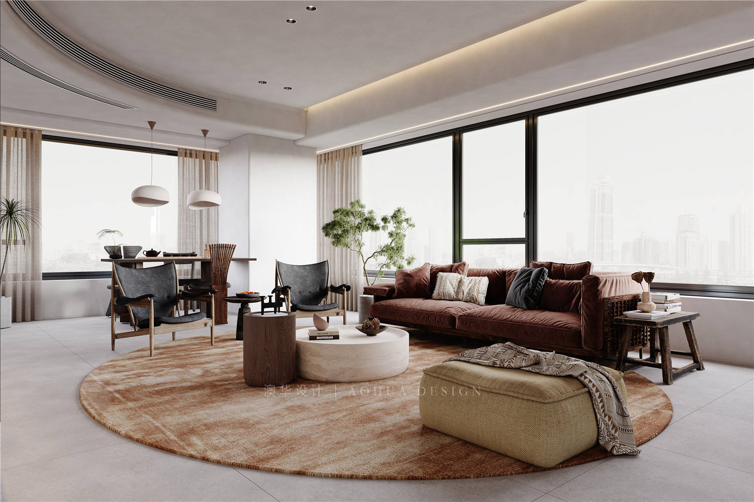 侘寂風,大平層裝修