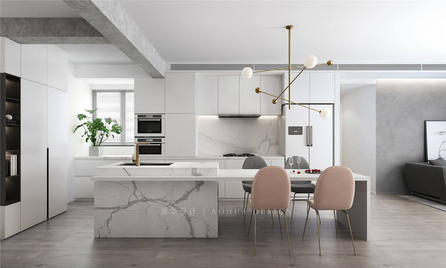 大華公園世家裝修,現(xiàn)代簡(jiǎn)約