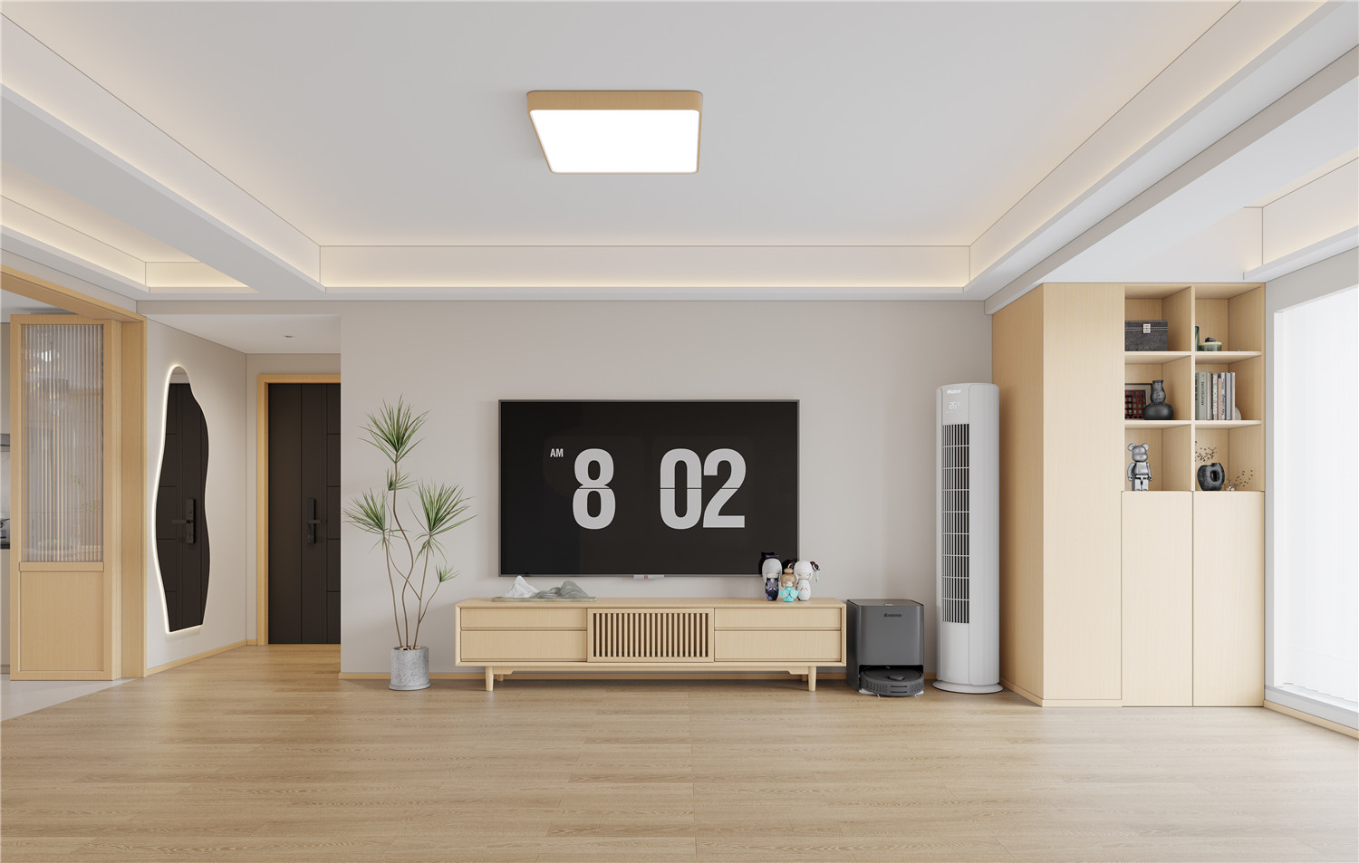 復(fù)地東湖國(guó)際7期裝修,原木風(fēng)