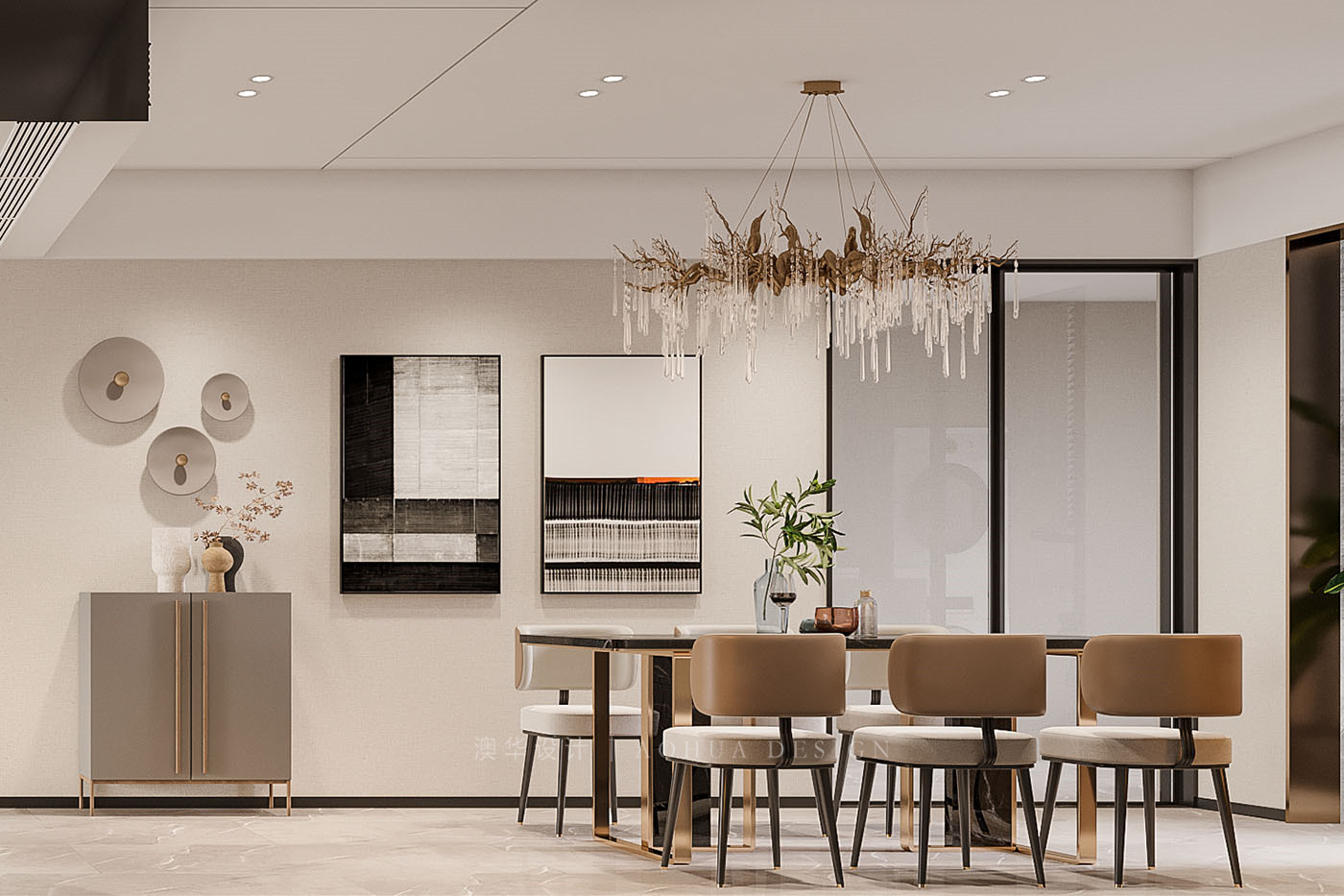 華發外灘薈裝修,大平層裝修