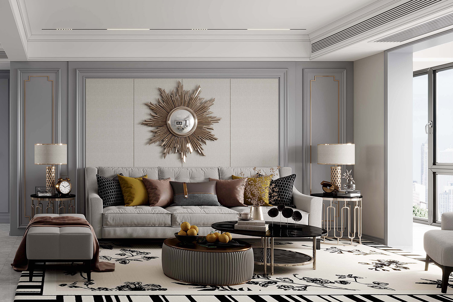 和昌森林湖裝修,法式輕奢風(fēng)格