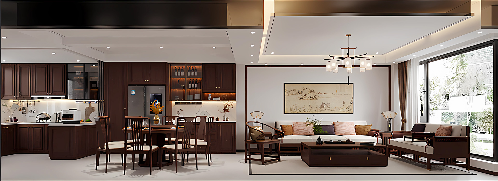 書院世家裝修,新中式風格