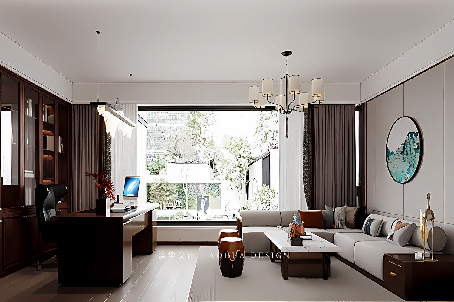 書院世家裝修,新中式風格