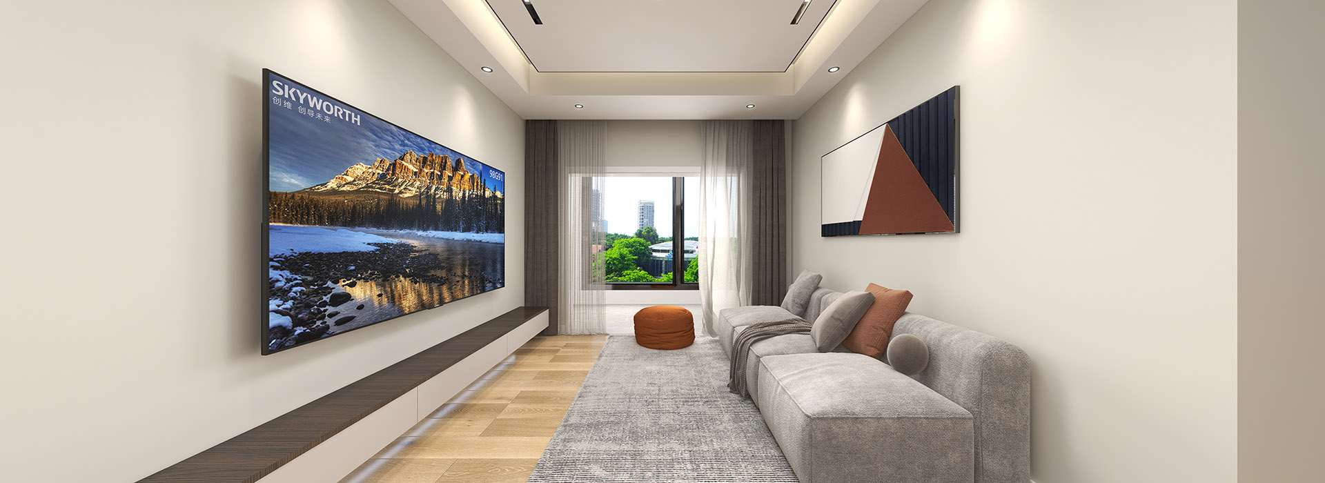 遠洋心漢口裝修,極簡風