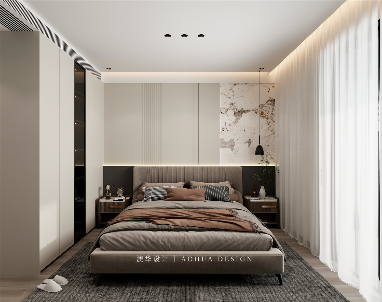 長投保利漢口印裝修,現(xiàn)代輕奢