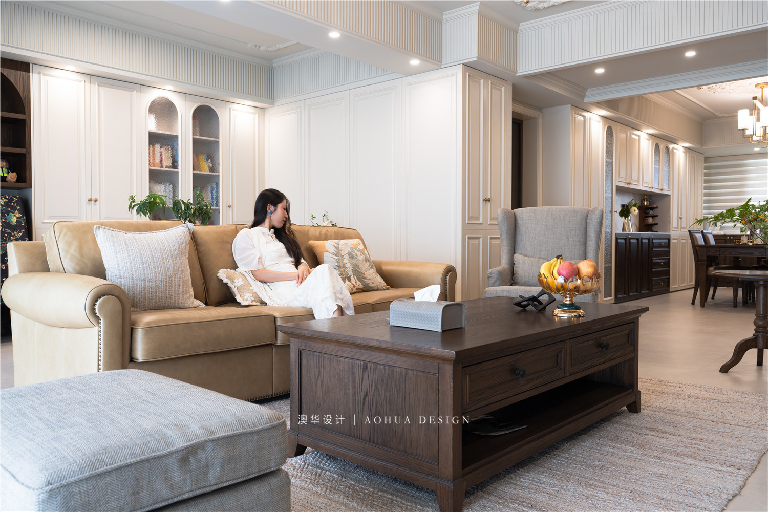 法式原木風(fēng),大平層裝修