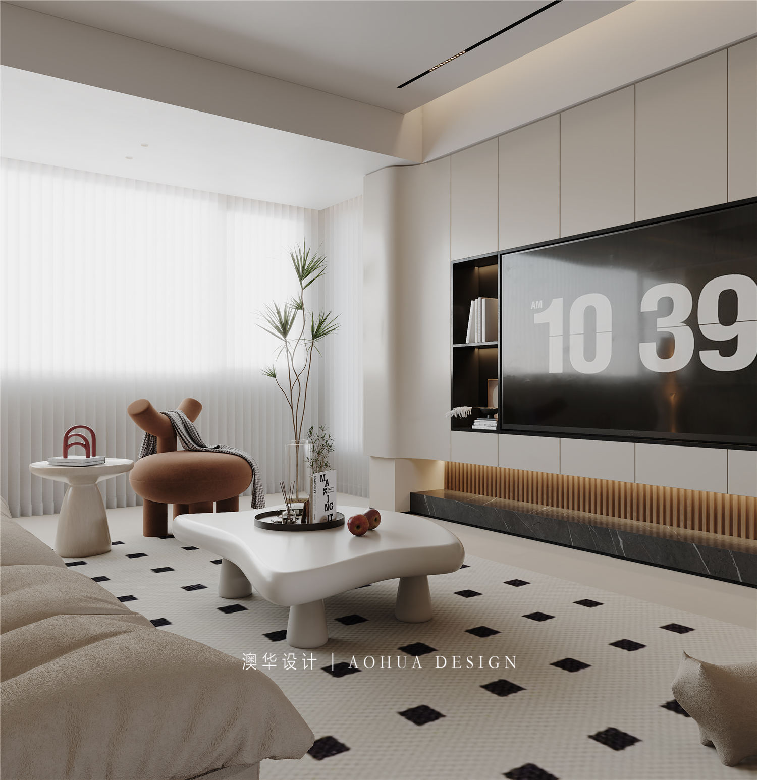 南山·縱橫濱江時代裝修,奶油風格