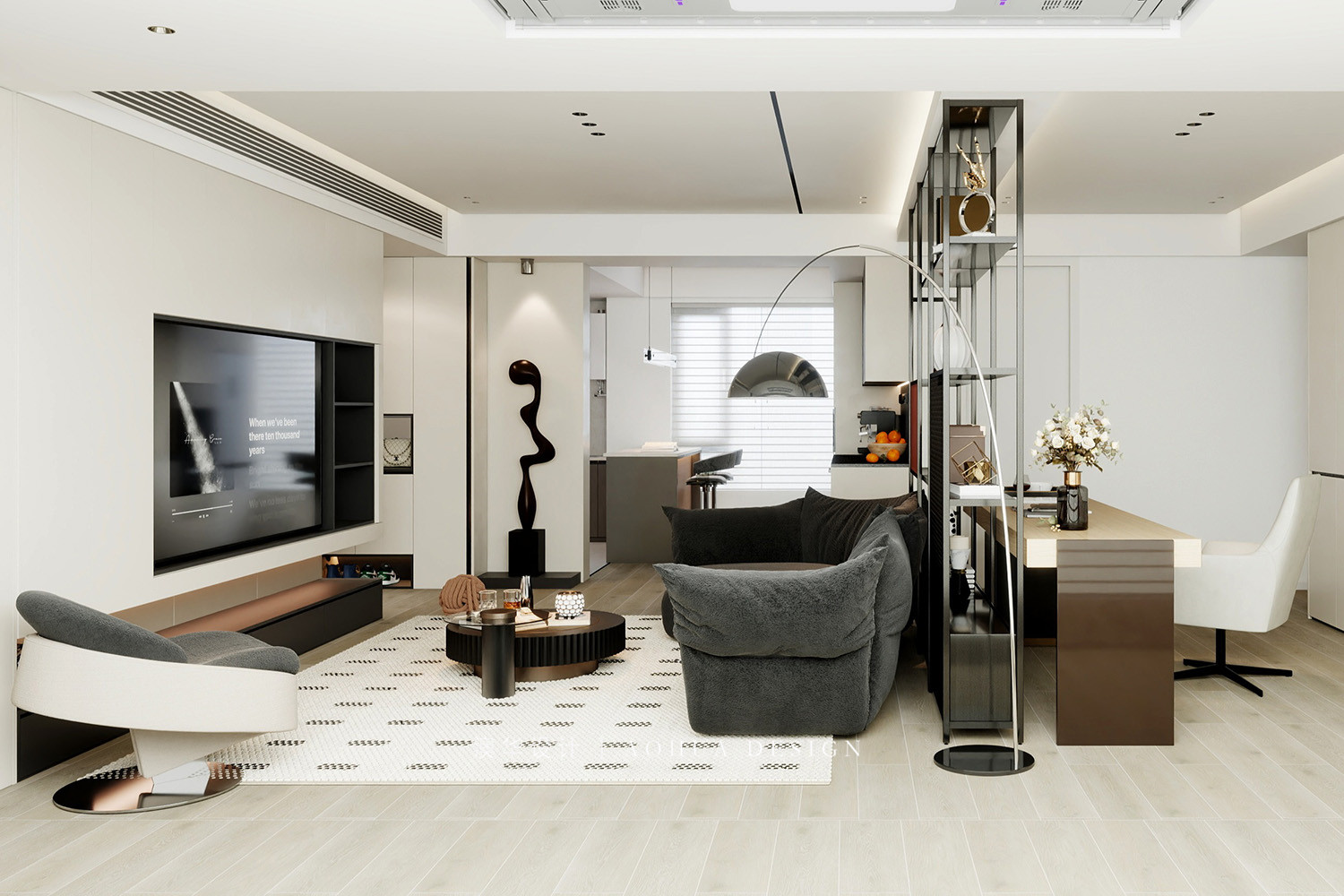 華發(fā)都薈天地裝修,現(xiàn)代風格裝修