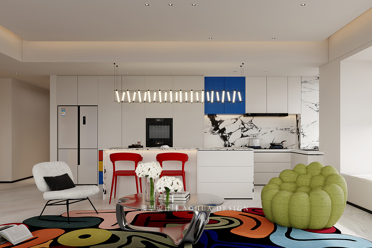 大戶型裝修,孟菲斯風格