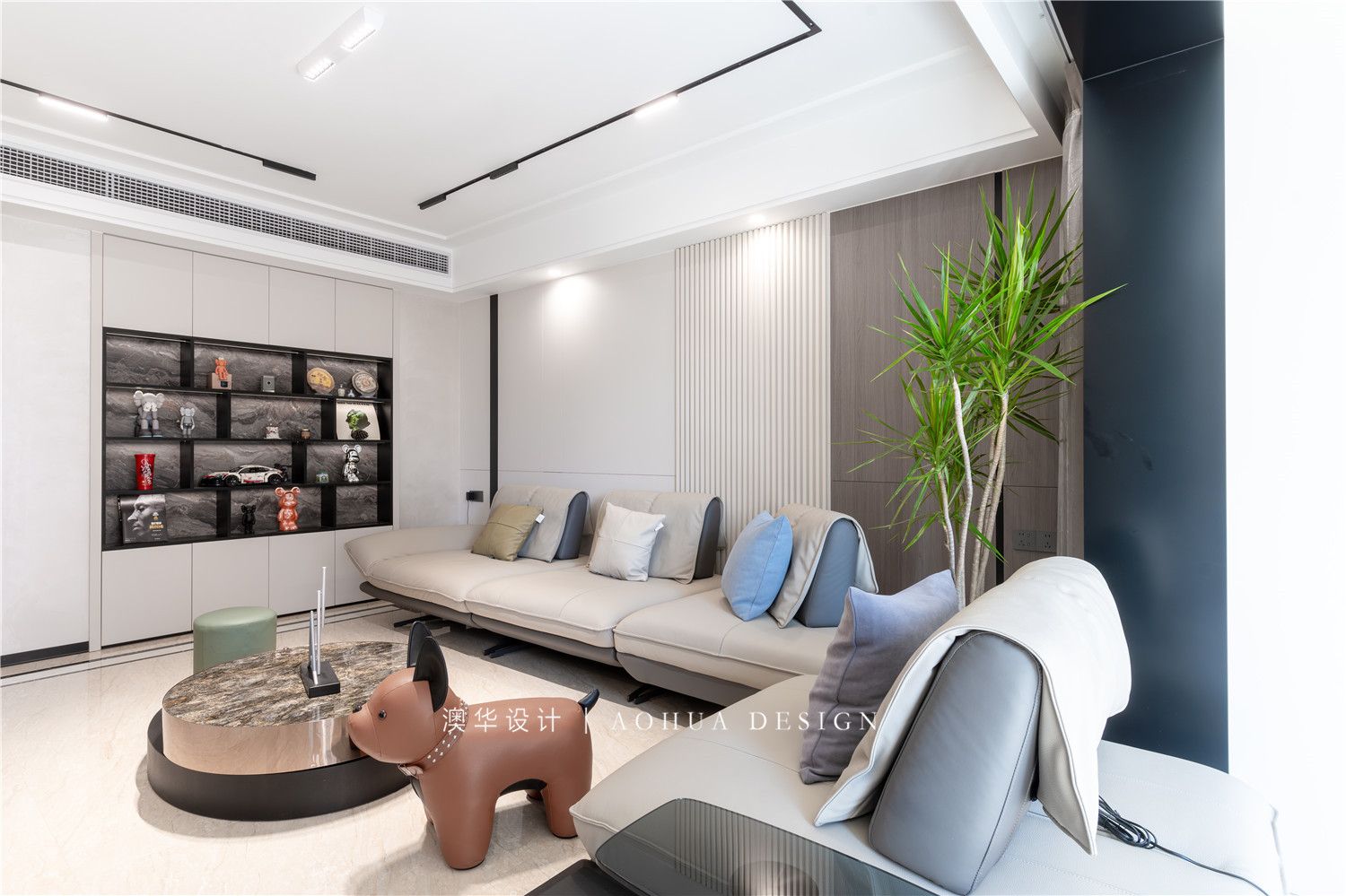 萬科漢口傳奇裝修,現(xiàn)代輕奢風格