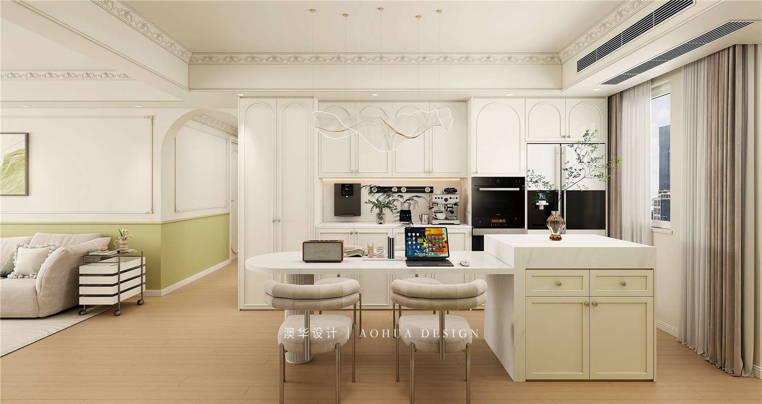 聯(lián)投驛園裝修,輕法式裝修