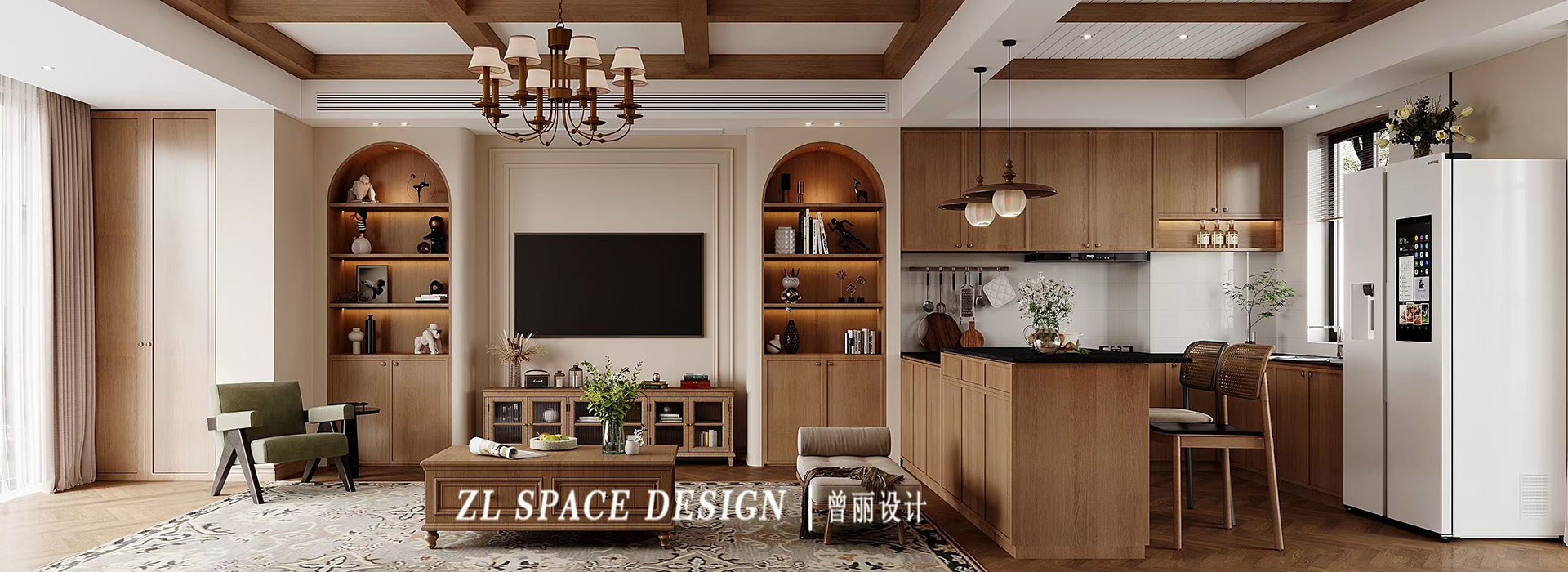 中糧光谷祥云裝修,中古風裝修