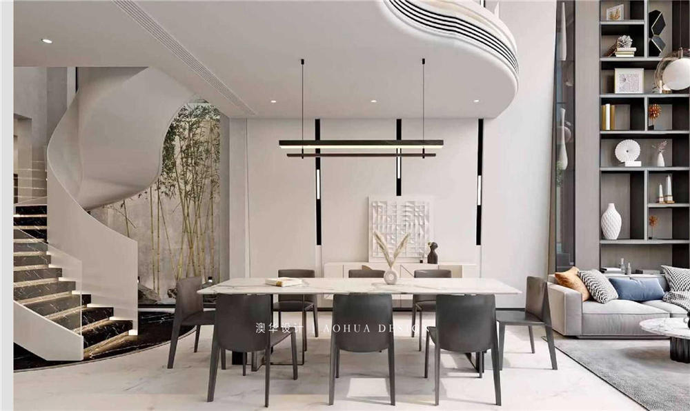 武漢別墅設(shè)計(jì),現(xiàn)代輕奢風(fēng)格