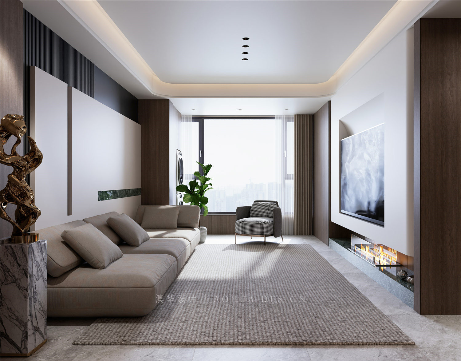 武漢潤府裝修,意式輕奢風格