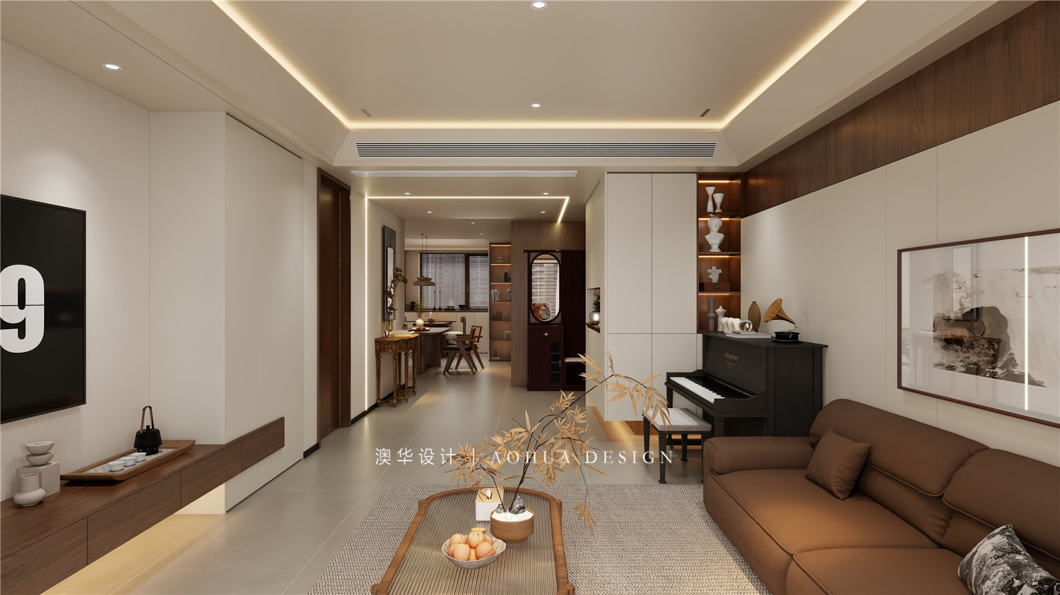 同馨花園裝修,現代中古風格