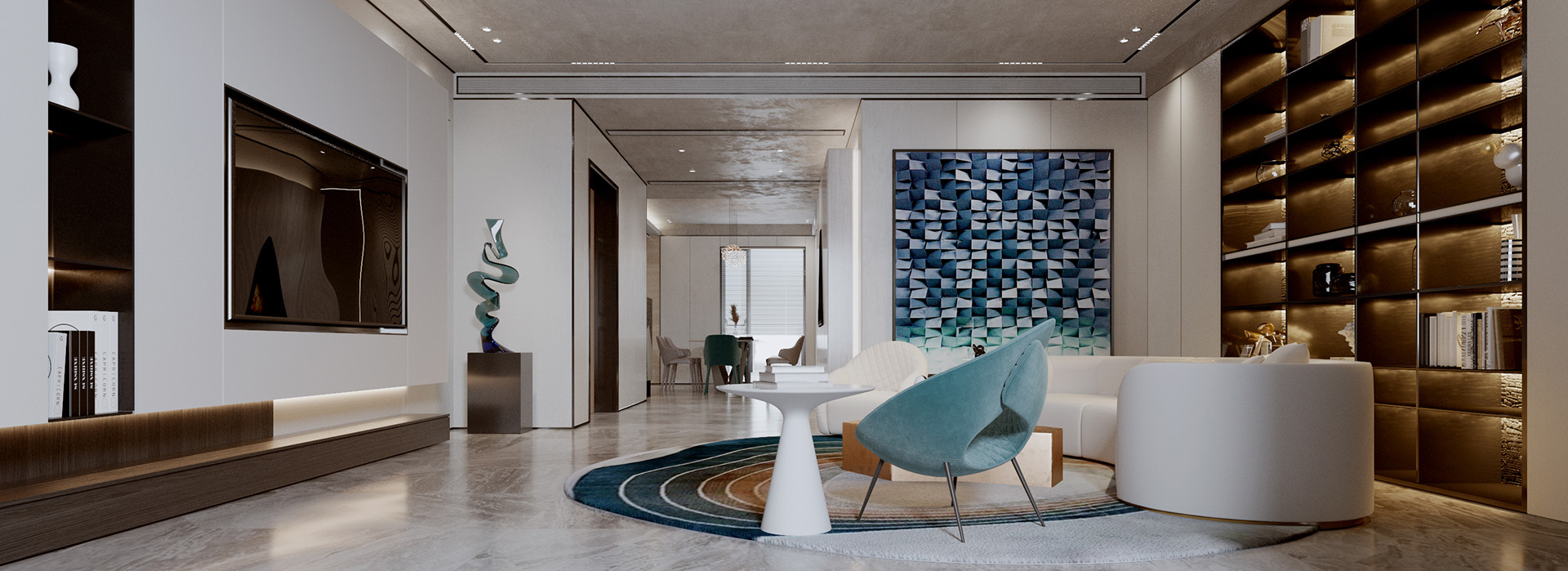 融創(chuàng)壹號院裝修,大平層裝修