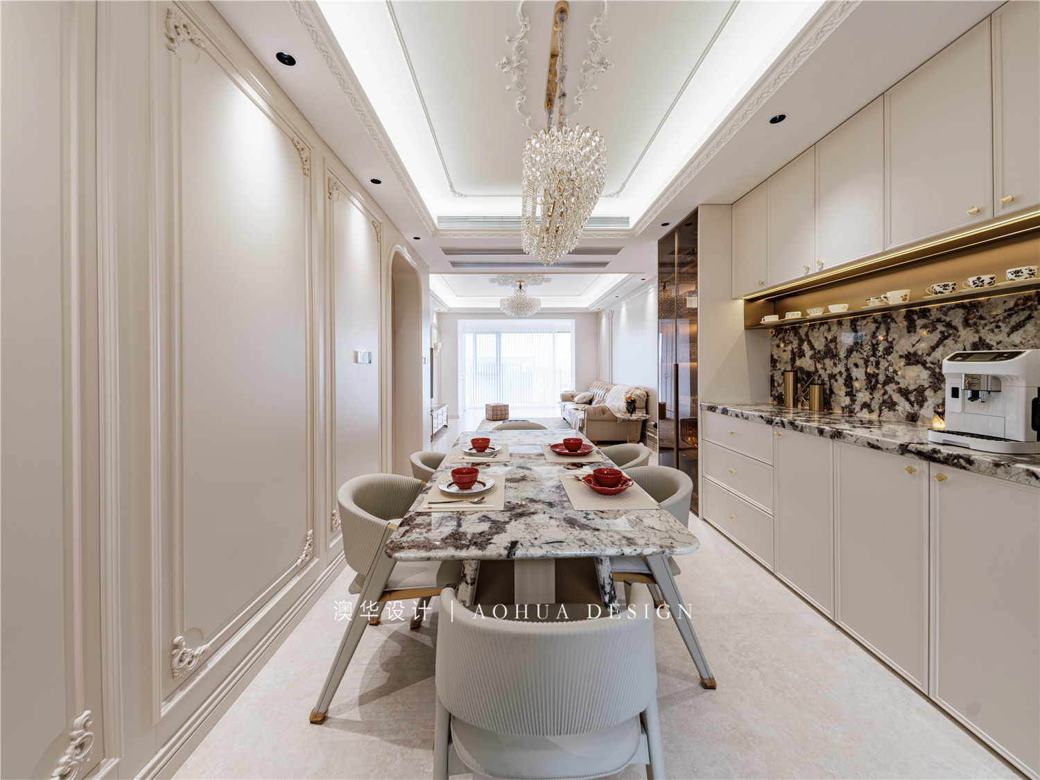 月亮灣壹號裝修,法式輕奢風格