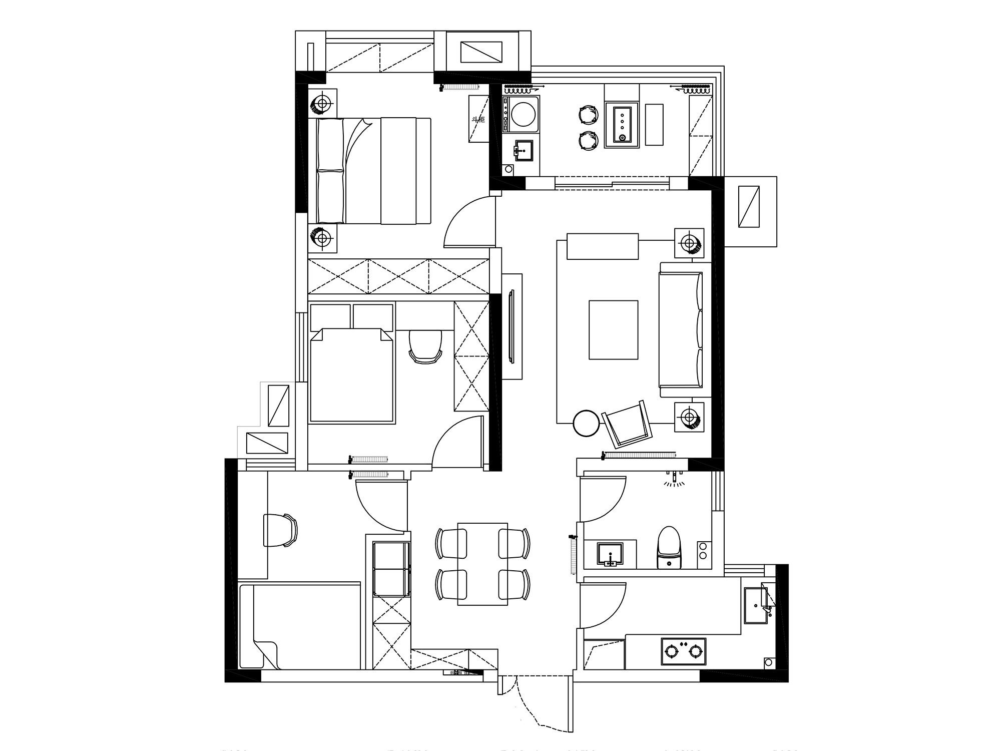 中建御景星城98㎡法式奶油 中建御景星城98㎡法式奶油